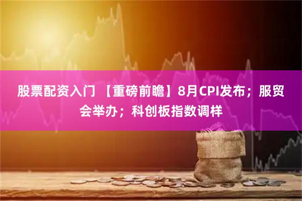 股票配资入门 【重磅前瞻】8月CPI发布；服贸会举办；科创板指数调样