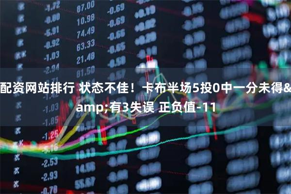 配资网站排行 状态不佳！卡布半场5投0中一分未得&有3失误 正负值-11